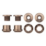 Wolf Tooth Set of 4 Chainring Bolts/Nuts for 1X Espresso