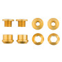 Wolf Tooth Set of 4 Chainring Bolts/Nuts for 1X Gold