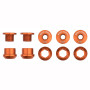 Wolf Tooth Set of 5 Chainring Bolts/Nuts for 1X Orange