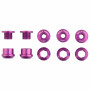 Wolf Tooth Set of 5 Chainring Bolts/Nuts for 1X Ultraviolet Purple