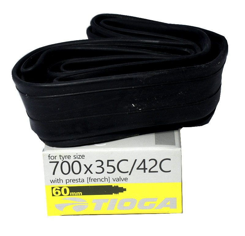 Tioga Butyl 700x35C/42C 60mm Presta Valve Tube Bikebug