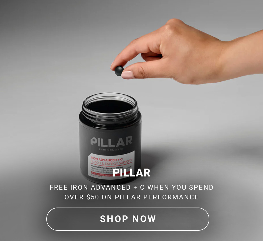 Free iron advanced + C when you spend over $50 on Pillar performance