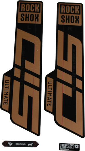 Stickers Protection Fourche Rockshox SID Ultimate Transparent Noir, Neufs