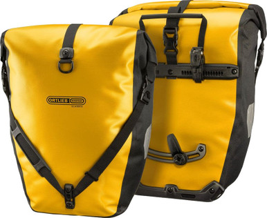 ORTLIEB Back-Roller Design イエロー Ortlieb Back-Roller Classic Rear Pannier Bags, Sun Yellow/Black