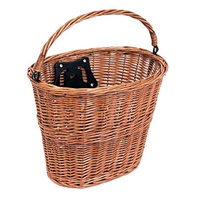 electra wicker bicycle basket Rattan Panniers with Liner it can be easily installed and can be fixed on almost any handlebars to maximize the load on objects and ensure safety Suitable for most adult bikes and childrens bikes Wicker Electra Quick Release Basket