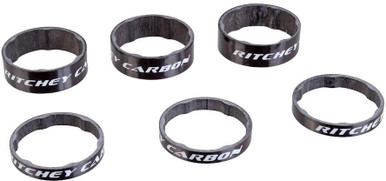 Ritchey WCS UD Carbon Headset Spacer Set Glossy Black Pushys