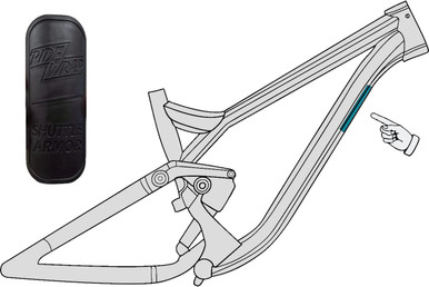 RideWrap MTB Shuttle Armor Matte Black Pushys