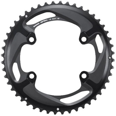 Shimano GRX FC-RX810-2 48T ND Outer Chainring Black - Pushys