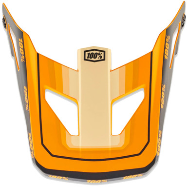 100% Status Replacement Visor Youth Topenga Orange/Black - Bikebug
