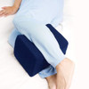 Carex Knee Abduction Support Pillow with Navy Blue Cover, 8 x 7-1/2 x 10-1/2"