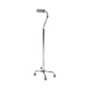 Small Base Quad Cane by McKesson, Chrome, 30 to 39"