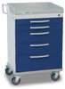 Detecto® Rescue Series Anesthesiology Medical Cart with 6 Drawers, Blue