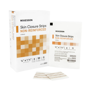 McKesson Skin Closure Strips, 1/4 x 1-1/2 Inch