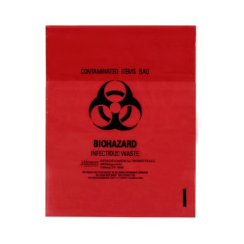 Medegen Biohazard Waste Bag, 1 to 3 gal.,11 x 14"