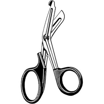 Sklar Non-Sterile Disposable Econo Multi-Cut Utility Scissors, 5-1/2 Inch, Black, 12/Box