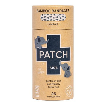 Patch™ Bamboo Adhesive Strips with Elephant Print, 3/4 X 3"