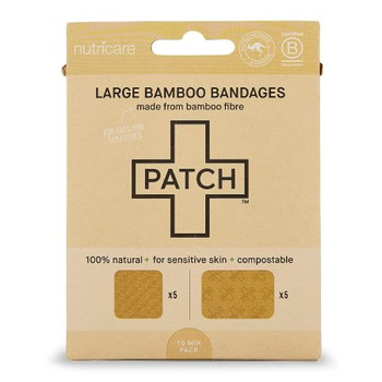 Patch™ Bamboo Adhesive Strips, Tan, 2 x 3" and 3 x 3"