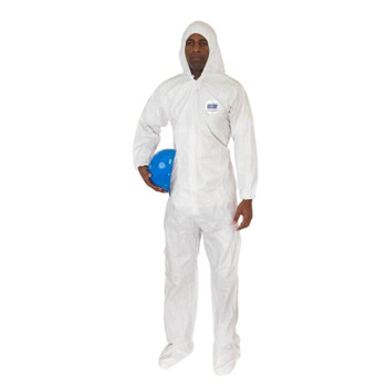 International EnviroGuard MicroGuard MP® 8019, Microporous Coverall with Attached Hood & Boot, Disposable, Large, 25/Case