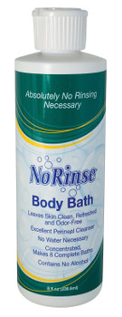 No Rinse® Body Bath Liquid, Scented, 8 oz, 24/Case