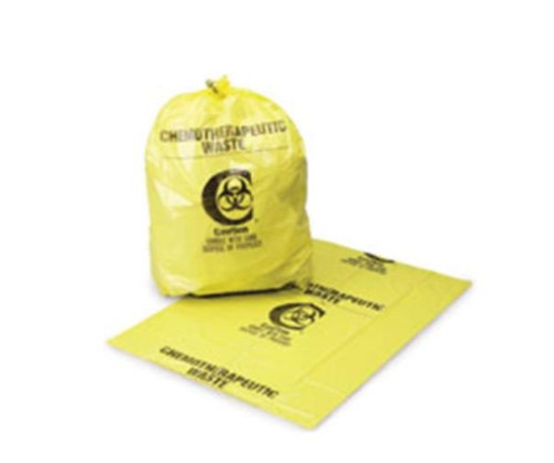 Yellow Chemotherapy Waste Bags by ULTRA-TUFF™, 4 mil., 31 X 41 Inch, 100/Case