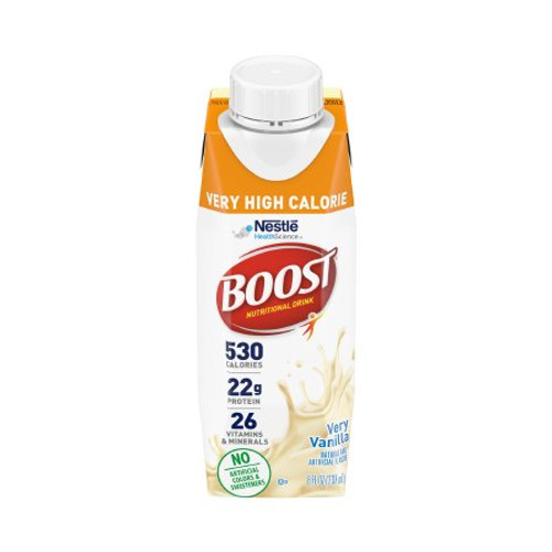 Boost® Very High Calorie Nutritional Supplement, Very Vanilla Flavor, 8 oz., 24/Case