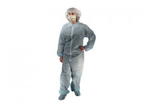 Dukal White Disposable Coveralls, Non-Sterile