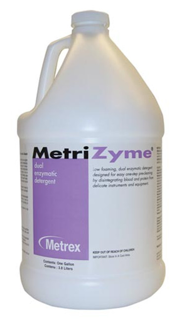 MetriZyme Dual Enzymatic Detergent for Instrument Cleaning, 1 gal, 4/Case