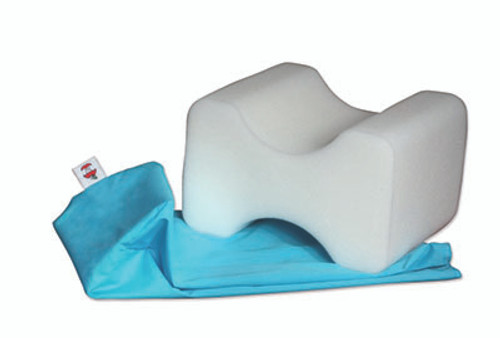 Leg Spacer™ Positioning Support Pillow with Blue Cover, Standard size, 10 x 6 x 8"