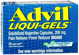Advil® Liqui-Gels® Ibuprofen Capsules, 200 mg, 20/Bottle