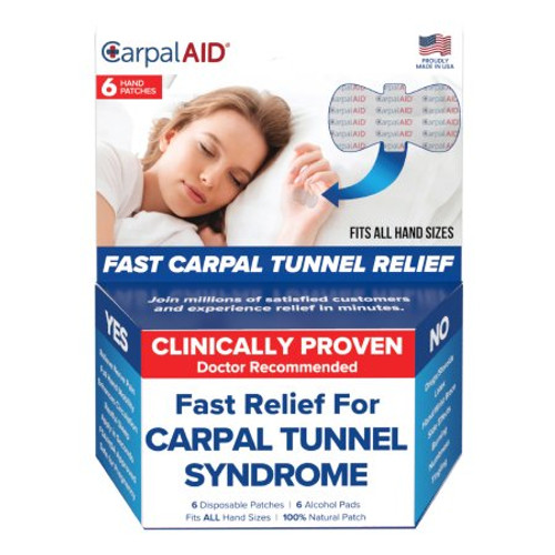 Carpal AID® Hand-Based Carpal Tunnel Patch, Clear, Universal Size