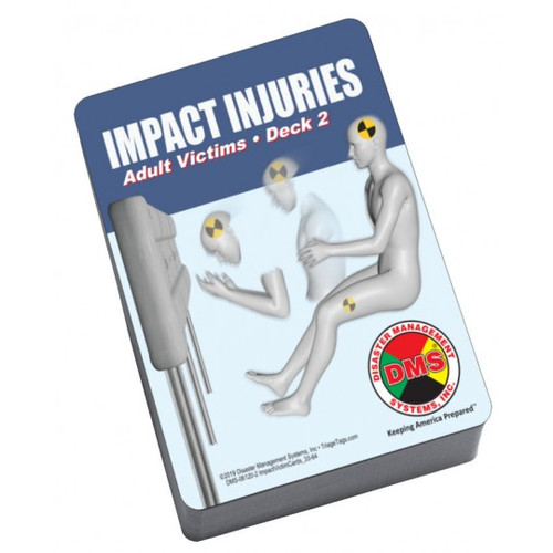 Impact Injuries-Adult Victims by Disaster Management Systems, 33-64 Victims, Deck 2