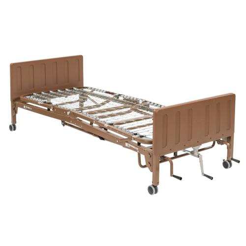 Manual Multi-Height Bed without Siderails by Drive, Hand Crank, Weight Capacity 350 lbs. (158kg)