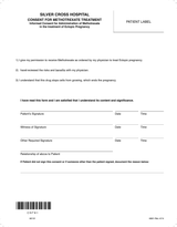 50131 - Consent/Methotrexate Treatment - Package (100)