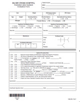 1039 - DT Labor Epidural Eval Form - Package (100)