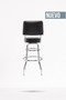 Banco Barstool Fender 30" Blackout Backrest