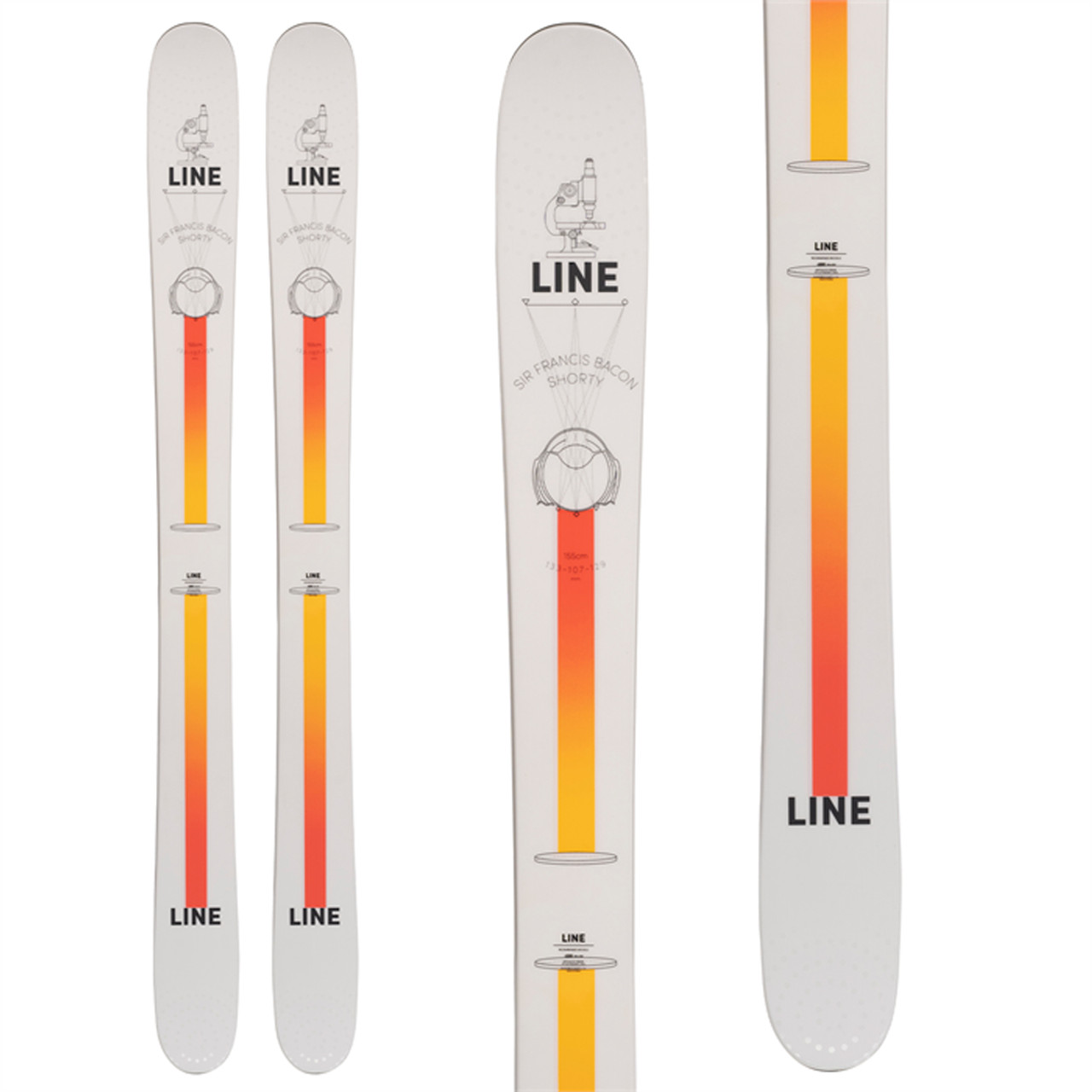 Line SIR FRANCIS BACON SHORTY Skis 2022 - Level Nine Sports