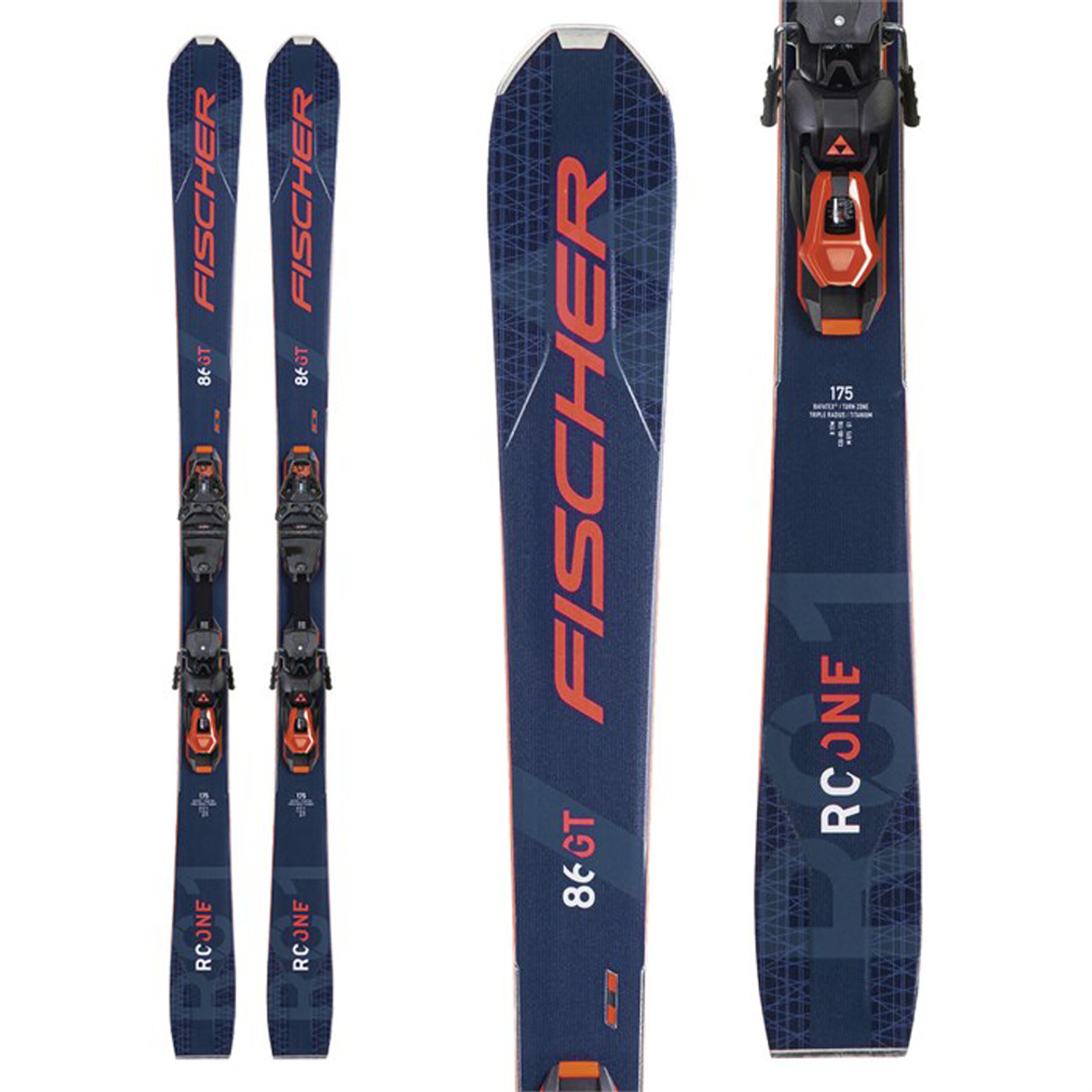 Fischer RC ONE 86 GT MF RSW 12 GW Skis 2022