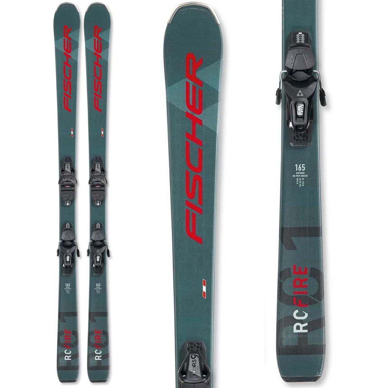 Fischer RC FIRE SLR PRO Skis with RS9 Bindings 2023