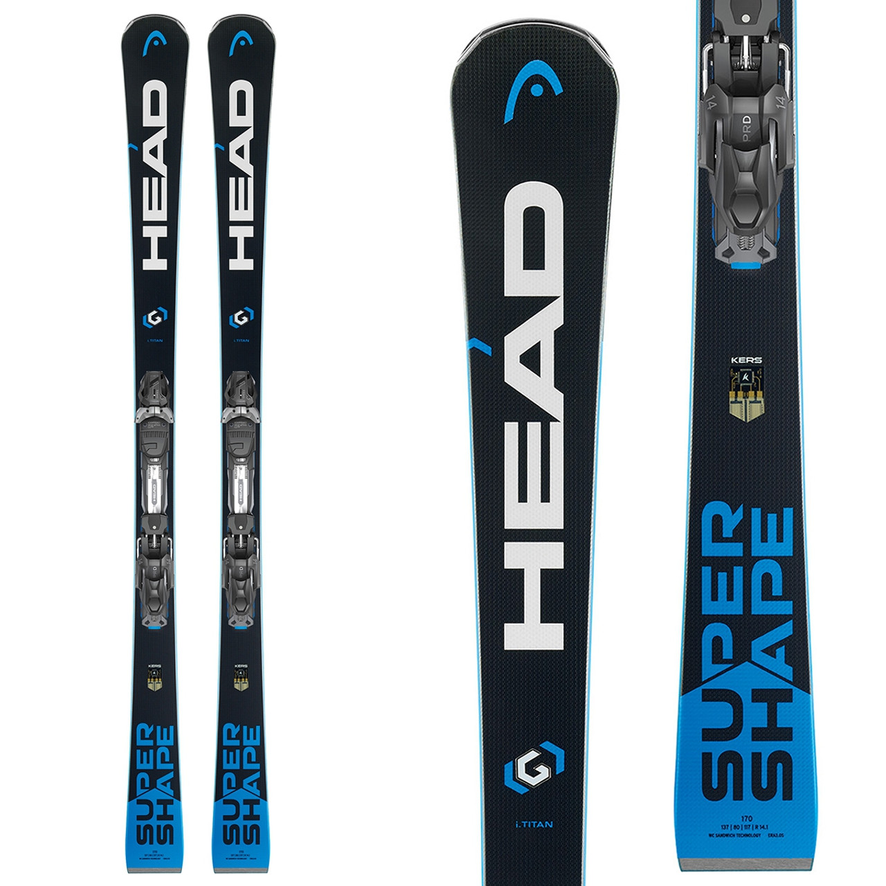 Head Supershape i.Titan SW Skis w/PRD 12 Bindings 2018