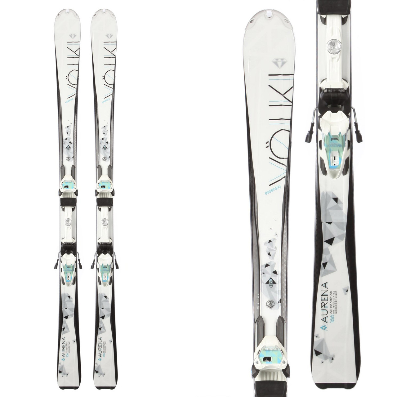 Volkl 2015 Aurena Women's Skis w/Marker 4Motion 10.0 Bindings - Level Nine  Sports
