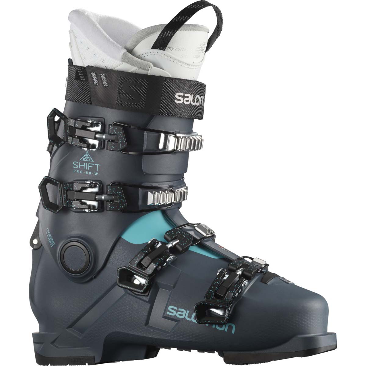 compressie Rose kleur koolstof Salomon Shift Pro 80 Ski Boots Women's - Level Nine Sports