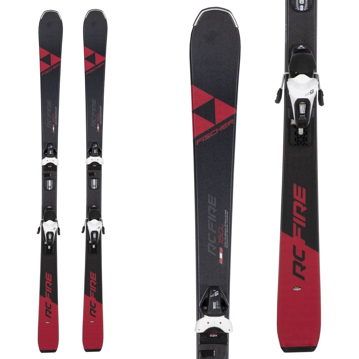 Fischer RC Fire SLR Pro Skis w/ RS9 Bindings 2020