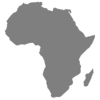 silhouette of africa