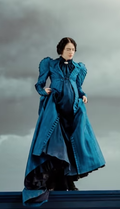 Bella's pregnant mother costume displayed on a mannequin with Moonbump