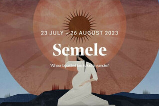 Semele opera theater poster layout artwork