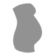 5-6 Month Bump Size Silhouette
