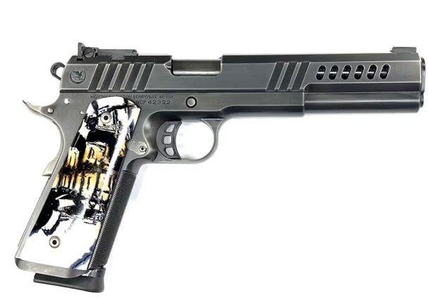NIGHTHAWK CHAIRMAN 9MM SMOKED NITRIDE, BLACKOUT, MAMMOTH IVORY