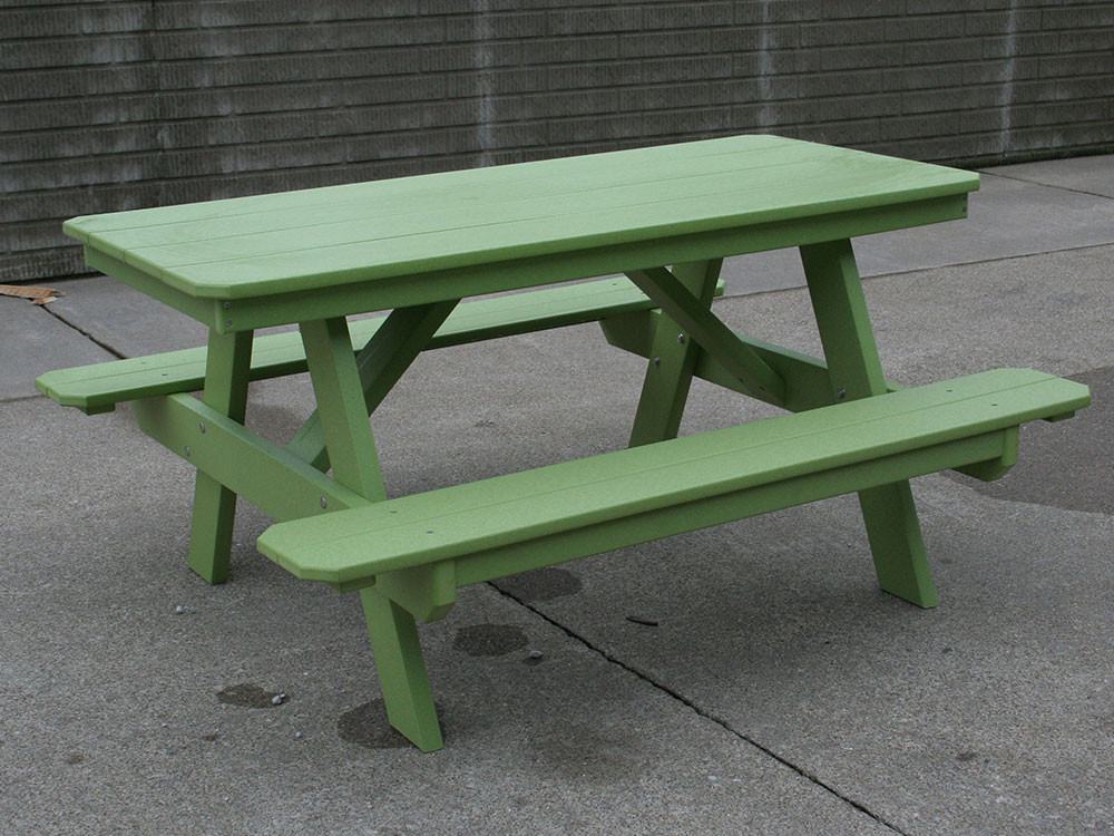 childrens bench and table set
