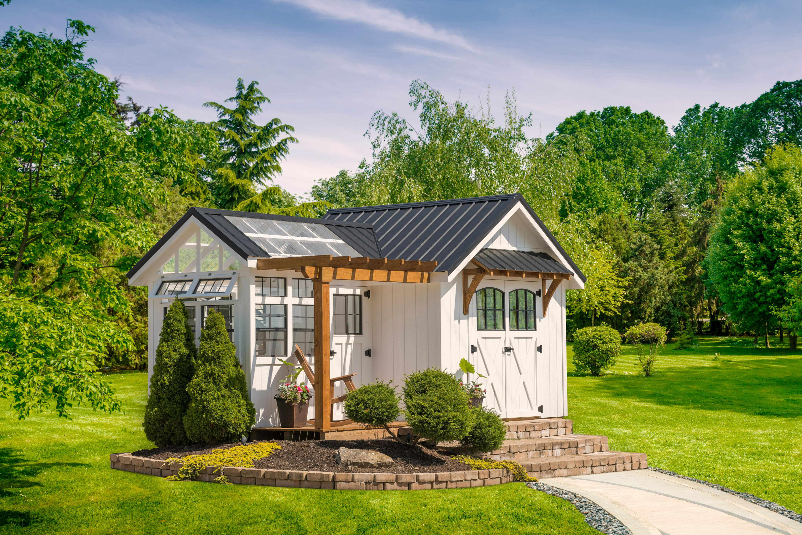 Farmhouse Pavilion Pool House Kauffman Lawn Furniture farmhouse-pavilion-pool-house-kauffman-lawn-furniture