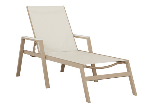Vida Outdoor Chaise Lounge with Arms